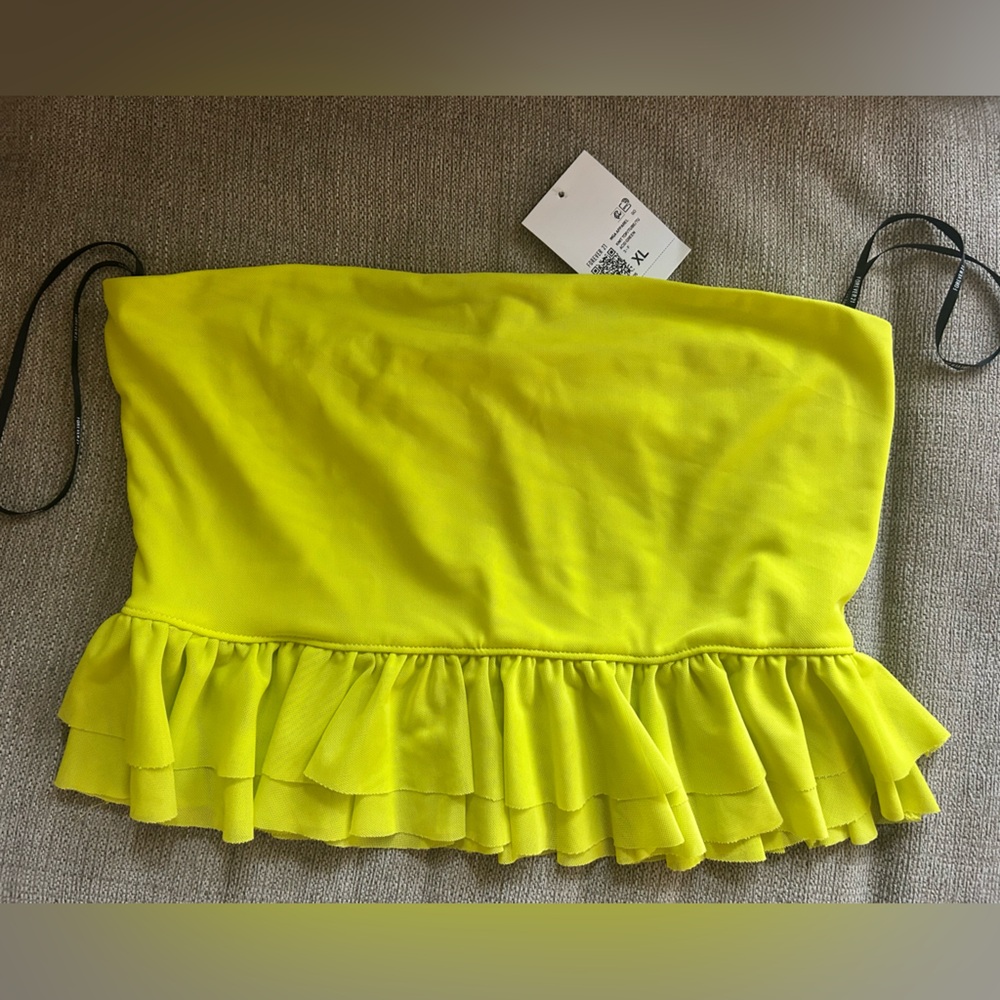 Forever 21 Tube Top -Acid Green